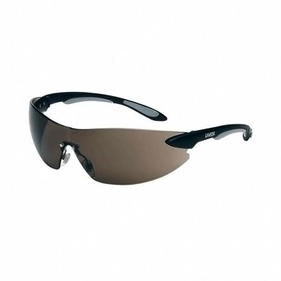 UVXS4401 image(0) - Uvex IGNITE SAFETY EYEWEAR BLACK/SILVER FRAME GREY LENS