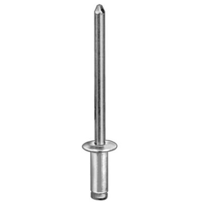 AVC8880 image(0) - AUVECO 8880 Dome Head Blind Pan-L Rivet, 1/8 in Dia, Steel Rivet/Mandrel, Silver
