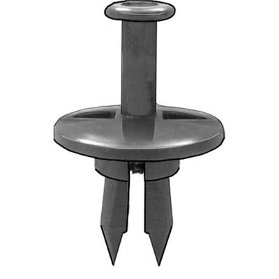 AVCAP12757 image(0) - AUVECO AP12757 Push-Type with Open End Fascia Retainer, 1 in Dia Head x 3/4 in L Stem x 1/2 in Hole, Nylon, Black