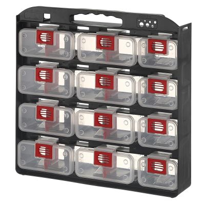 LDS1010499 image(0) - ShopSol Storage Case 1- Sided 12 bins with Carry Strap