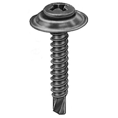 AVC11456 image(0) - AUVECO 11456 Phillips Oval/Sems Head Teks Point Countersunk Washer Tapping Screw, #8 Screw x 1 in L