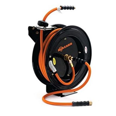 BLBPVR3825 image(0) - BluBird 3/8" x 25' Metal Retractable PVC Air Hose Reel