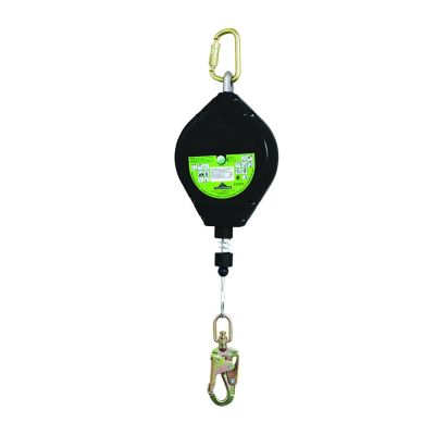 SRWV845533040LE image(0) - PeakWorks PeakWorks - Self Retracting Lifeline Device - Galvanized Steel Cable, Snap Hook, 40 Ft - Leading Edge