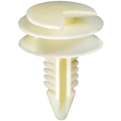 AVCAP12737 image(0) - AUVECO AP12737 Triple Head Type 12 Door Panel Retainer, (21/32 in Dia Top x 3/4 in Dia Bottom) Head, Nylon, White